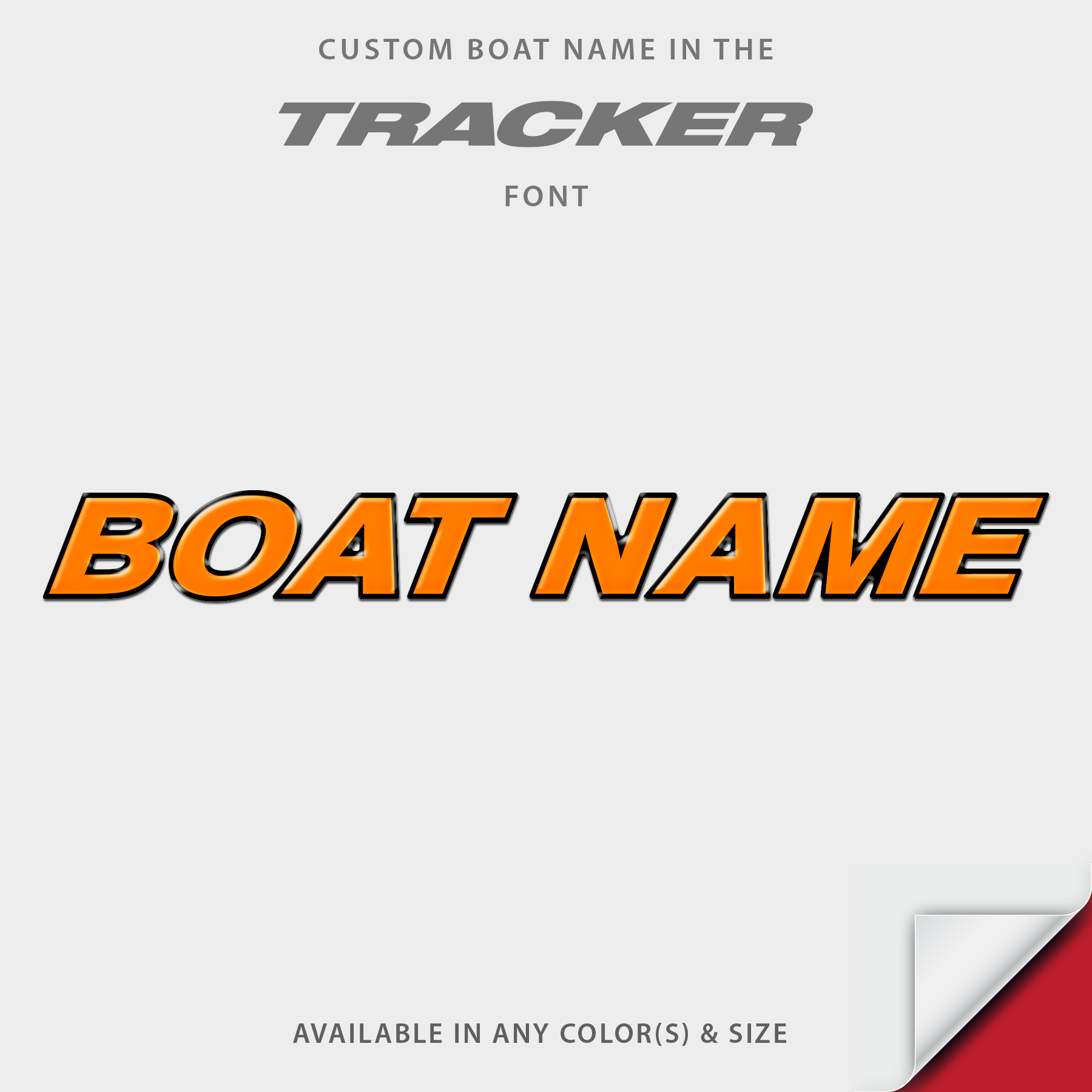 Tracker Boats Domed Boat Name