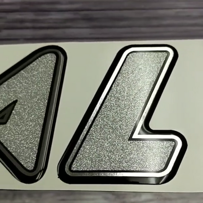 Allison Domed Boat Name, Factory Decal Matched Colors