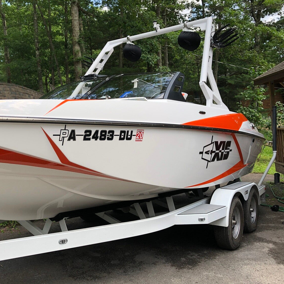 2017-2019 Axis Domed Registration, Factory Decal Matched Colors