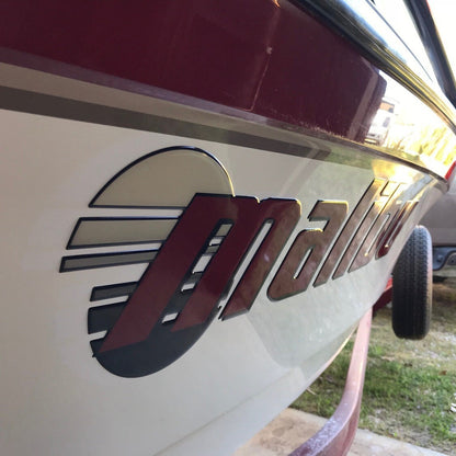 1996-2001 Malibu with Sun Domed Boat Decal, Choose Your Own Colors