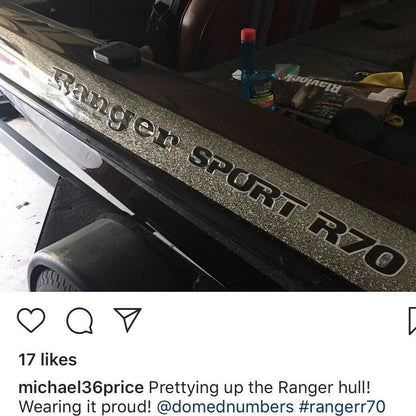 1996-1997 Ranger with Sport Model Number Domed Boat Decal
