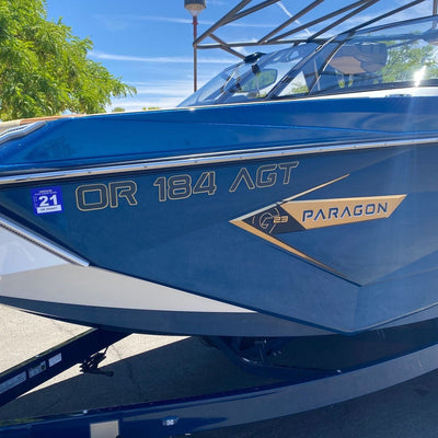 Nautique Paragon Boat Registration by Domed Numbers 