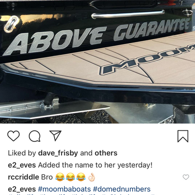 Moomba Domed Boat Name