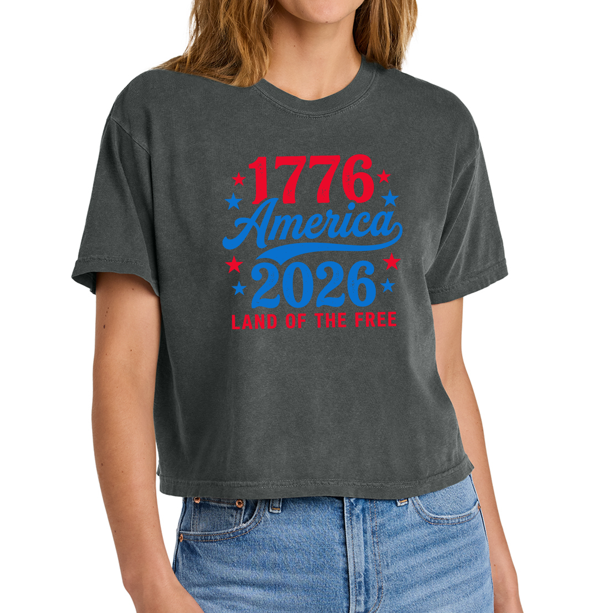 1776 America, Women’s Heavyweight Boxy Tee