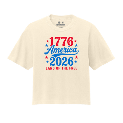 1776 America, Women’s Heavyweight Boxy Tee