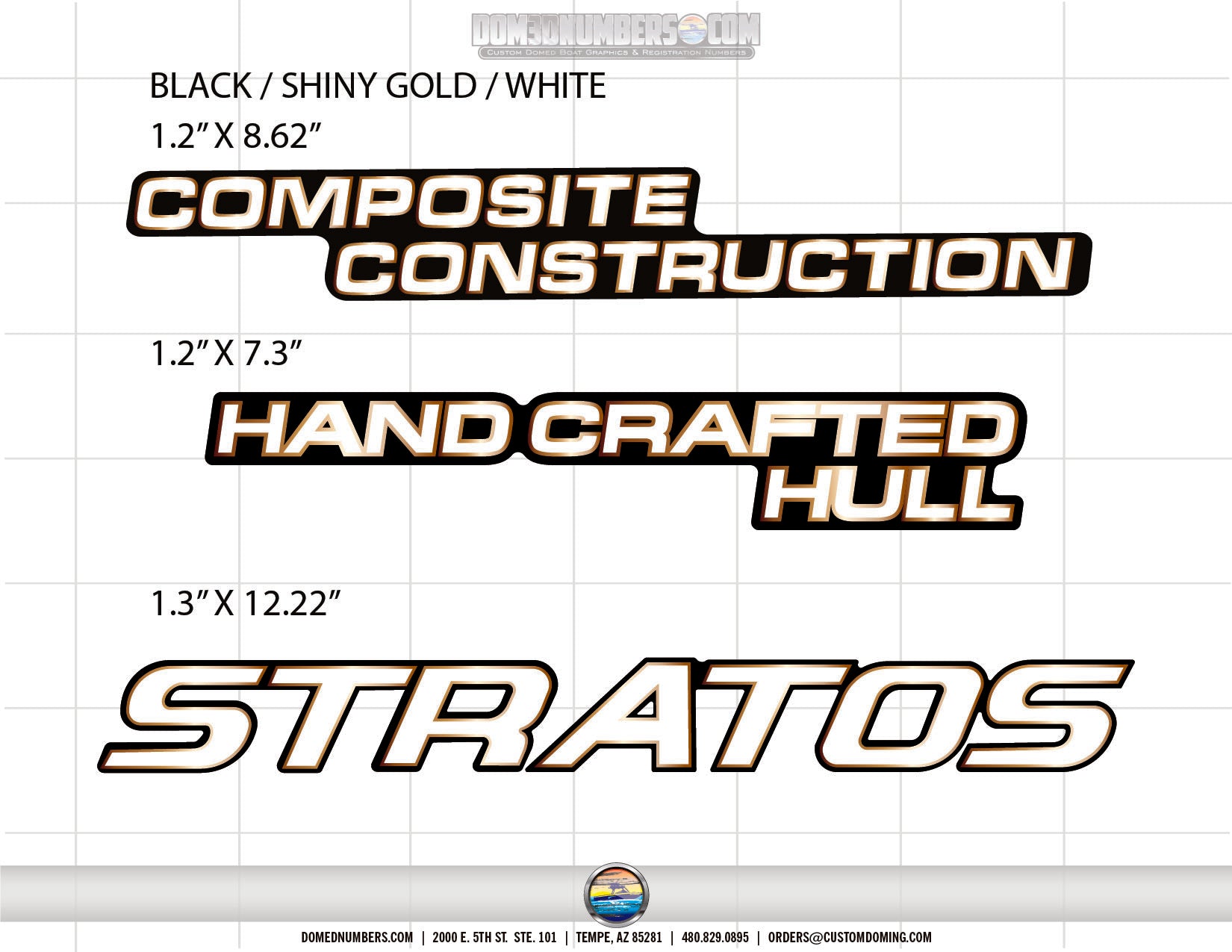 Stratos Boat Decal Set