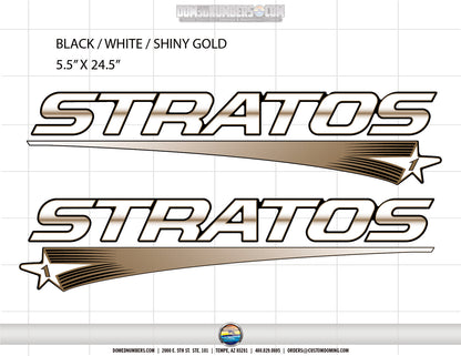 Stratos Boat Decal Set