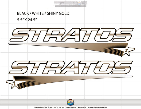 Stratos Boat Decal Set