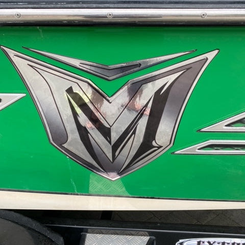 2007 2008 2009 Malibu Wakesetter Decal by Domed Numbers Black on Chrome vinyl