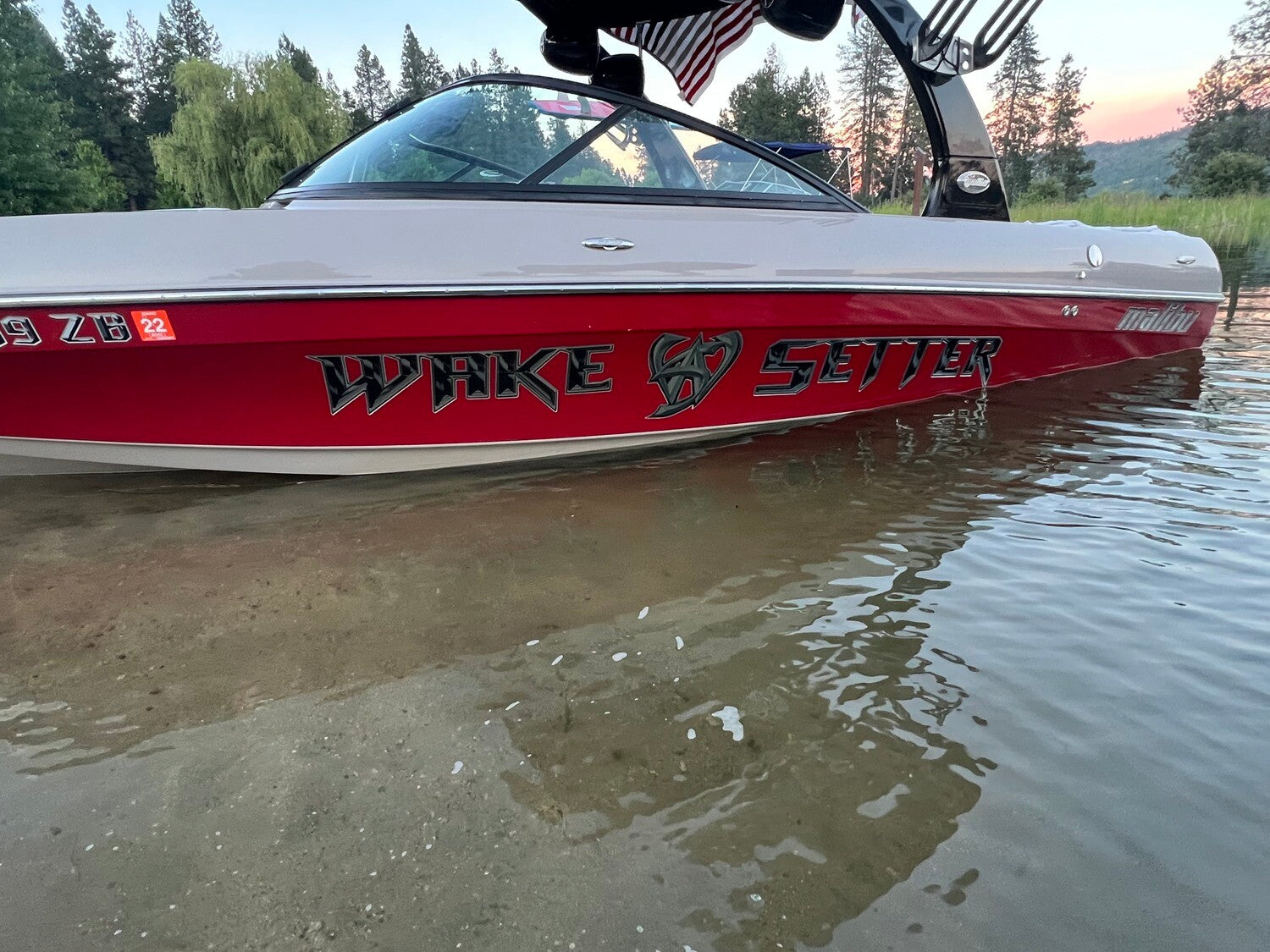 2010-2013 Malibu Wakesetter Decal Replacement by Domed Numbers-2