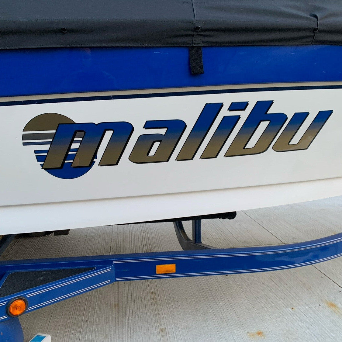1996-2001 Malibu with Sun Domed Boat Decal, Choose Your Own Colors