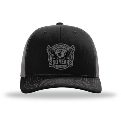 250 Eagle | Richardson 112 Leather Patch Hat