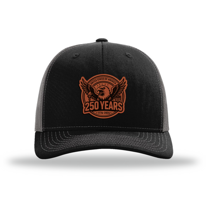 250 Eagle | Richardson 112 Leather Patch Hat