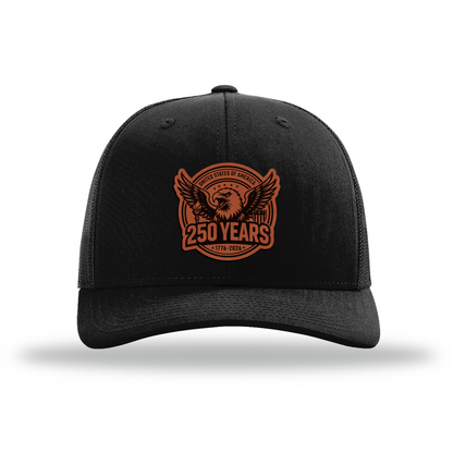 250 Eagle | Richardson 112 Leather Patch Hat