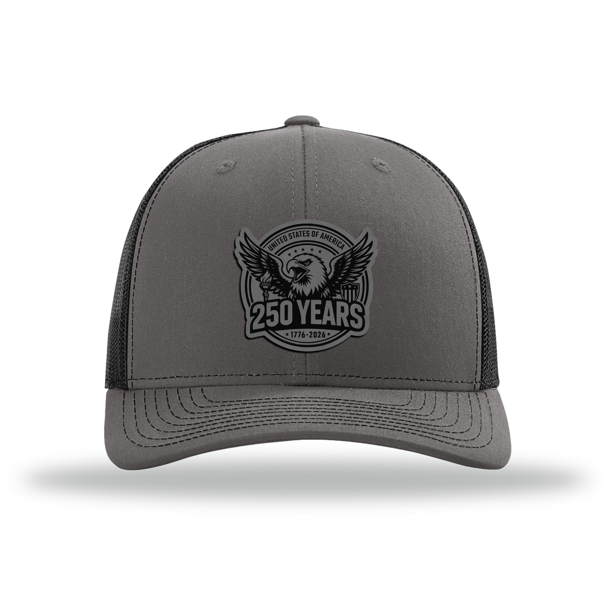 250 Eagle | Richardson 112 Leather Patch Hat