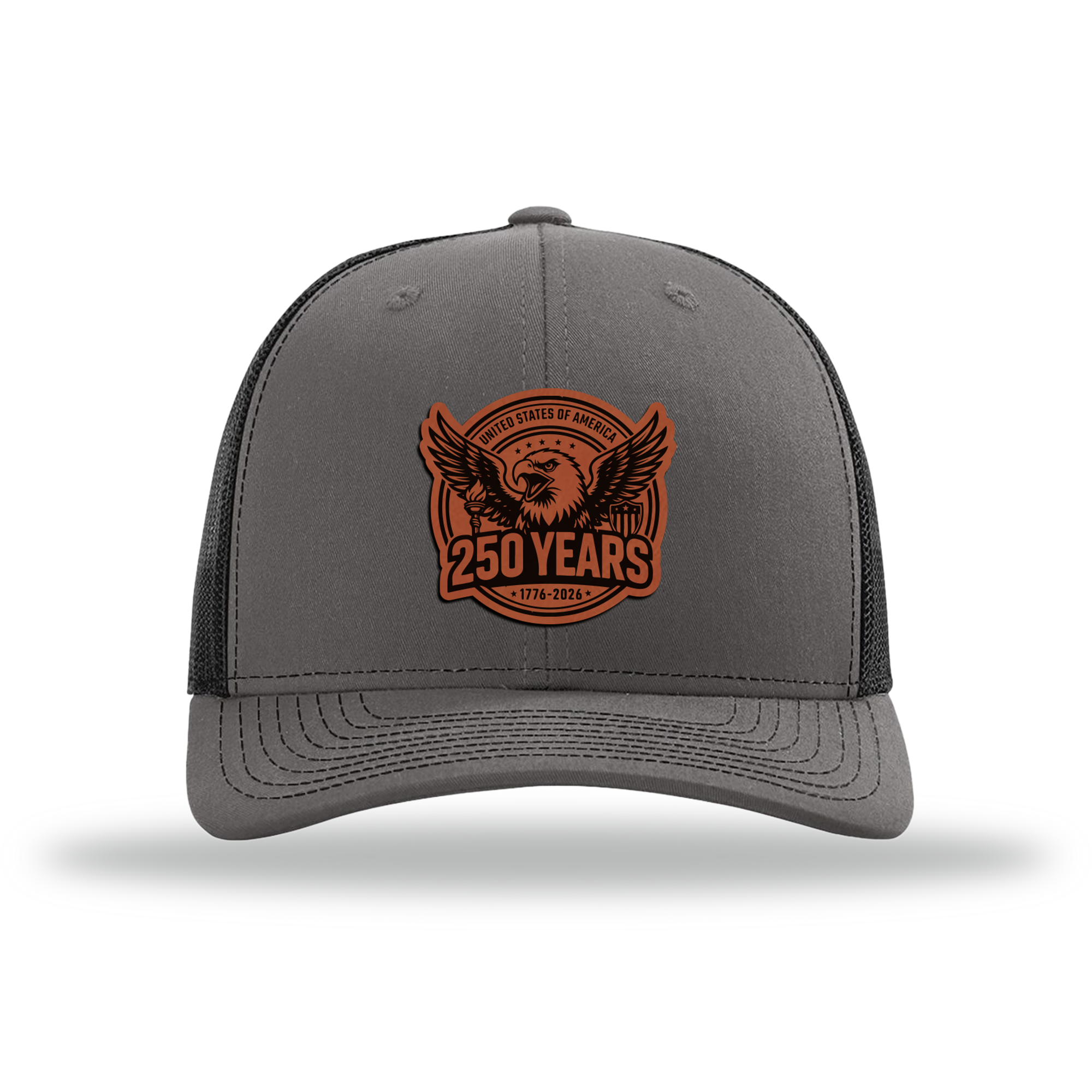 250 Eagle | Richardson 112 Leather Patch Hat