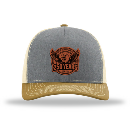 250 Eagle | Richardson 112 Leather Patch Hat
