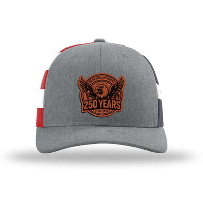 250 Eagle | Richardson 112 Leather Patch Hat