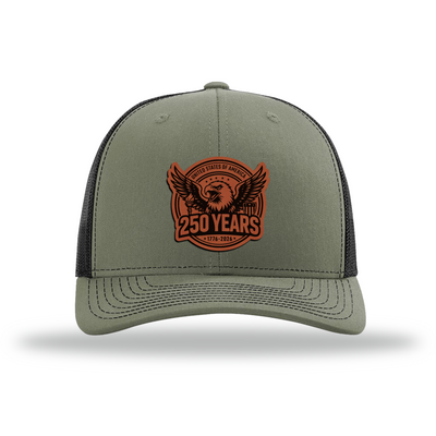 250 Eagle | Richardson 112 Leather Patch Hat