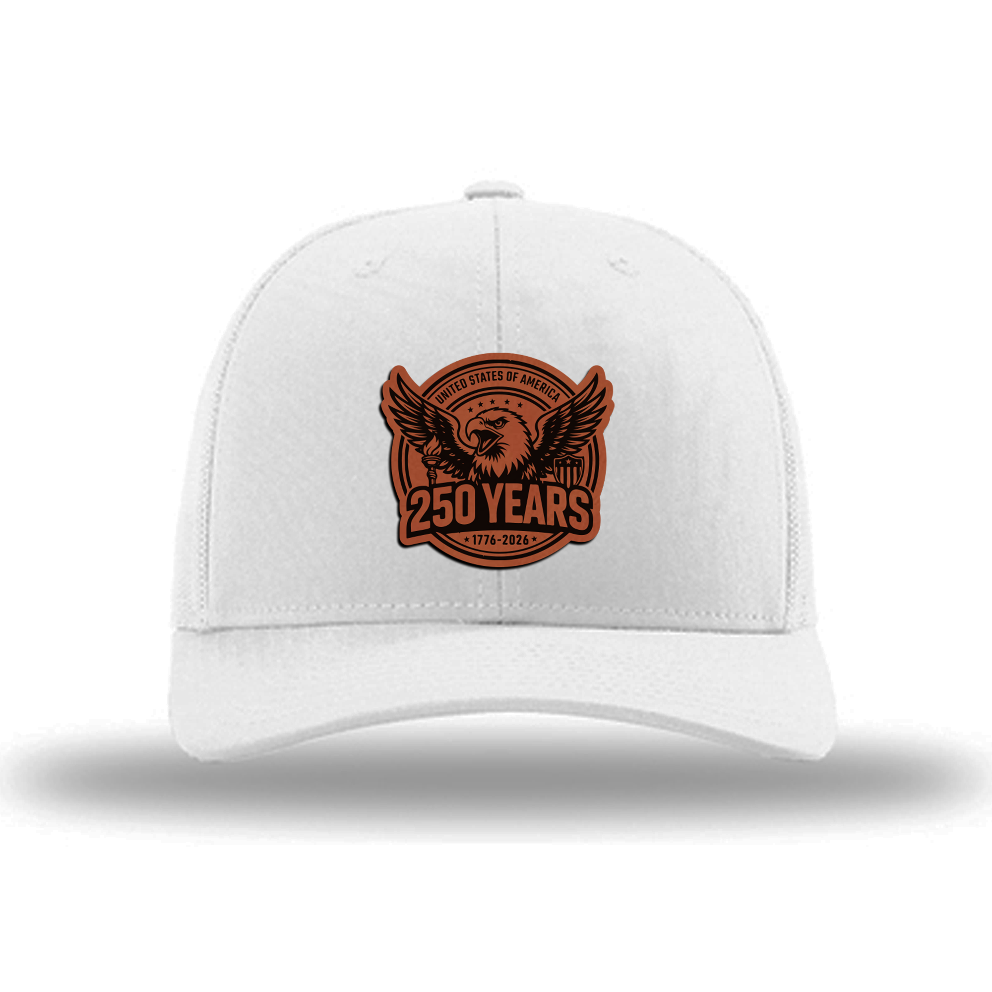 250 Eagle | Richardson 112 Leather Patch Hat