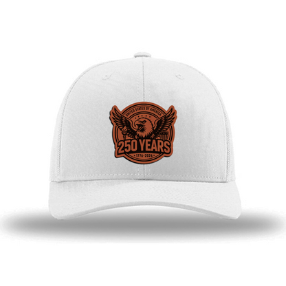 250 Eagle | Richardson 112 Leather Patch Hat