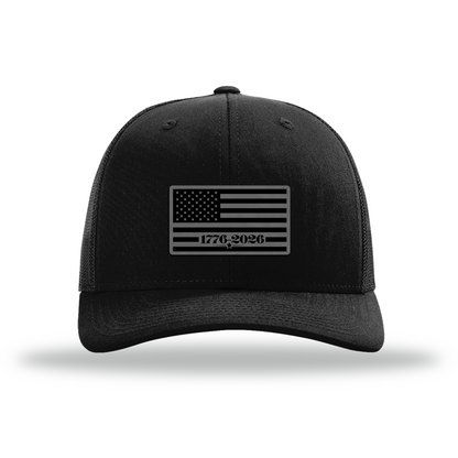 250 Flag | Richardson 112 Leather Patch Hat