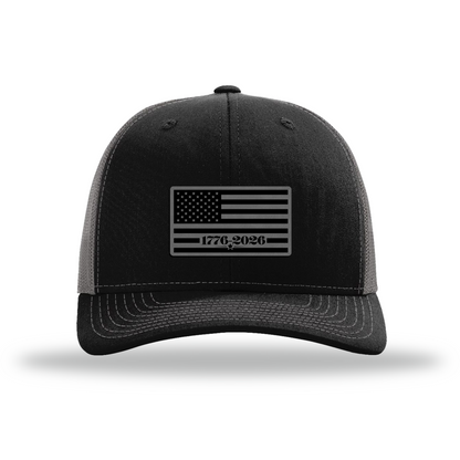 250 Flag | Richardson 112 Leather Patch Hat