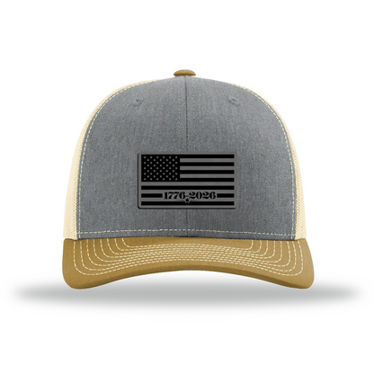 250 Flag | Richardson 112 Leather Patch Hat