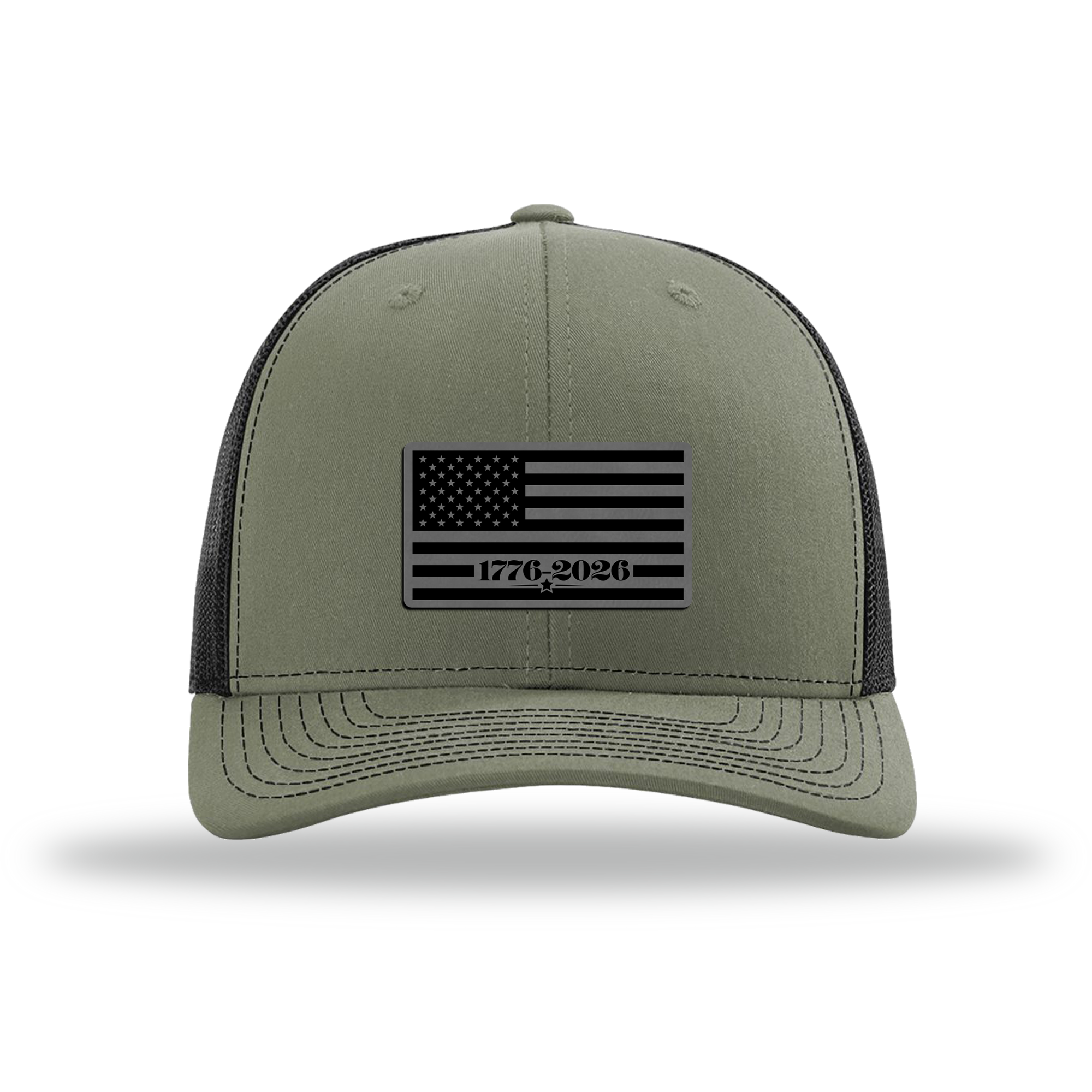 250 Flag | Richardson 112 Leather Patch Hat
