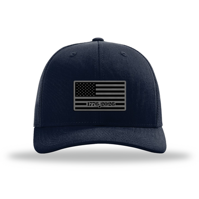 250 Flag | Richardson 112 Leather Patch Hat