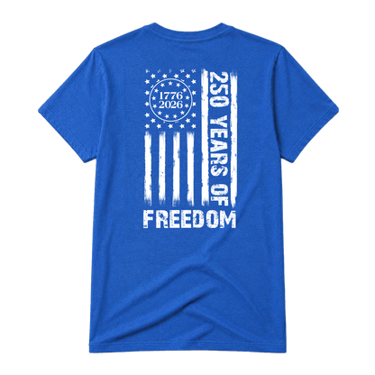 Freedom Flag, Adult Unisex Short Sleeve Tee