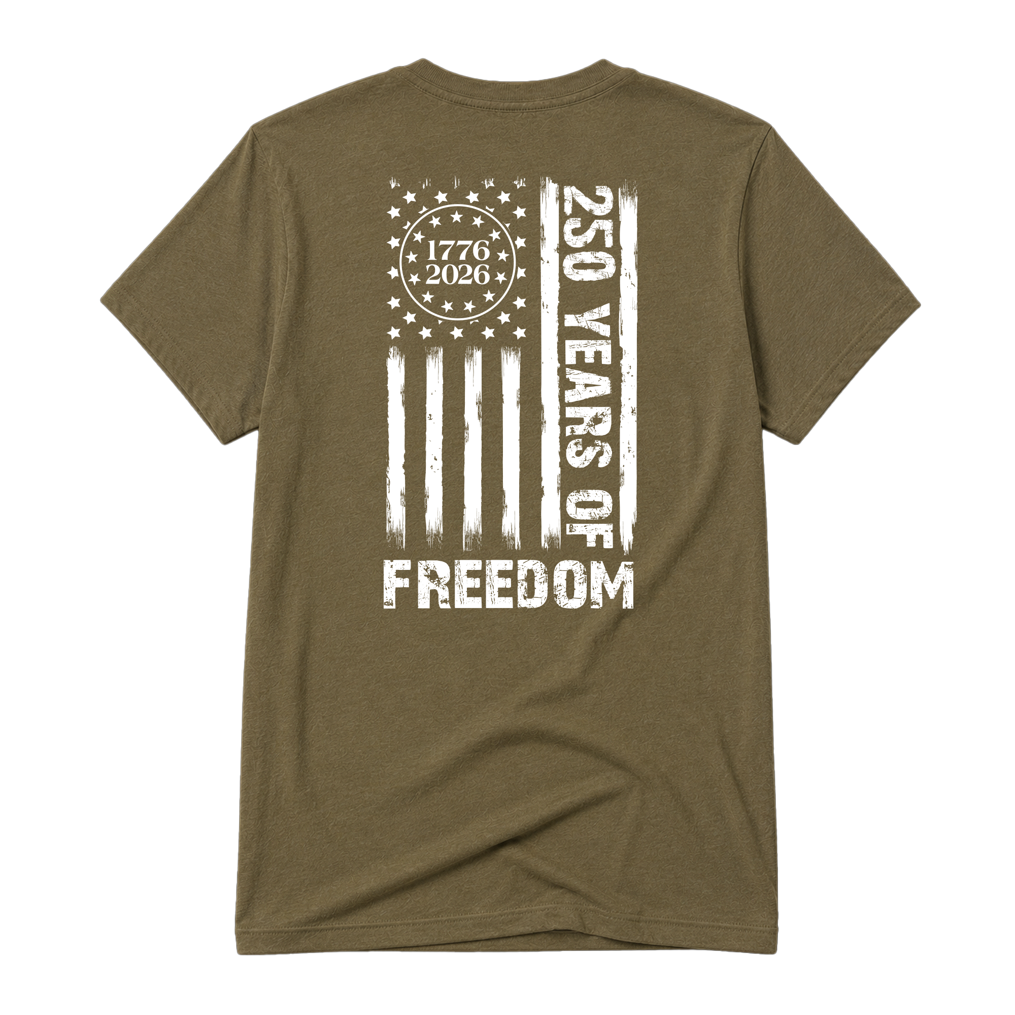 Freedom Flag, Adult Unisex Short Sleeve Tee