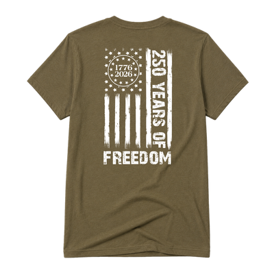 Freedom Flag, Adult Unisex Short Sleeve Tee