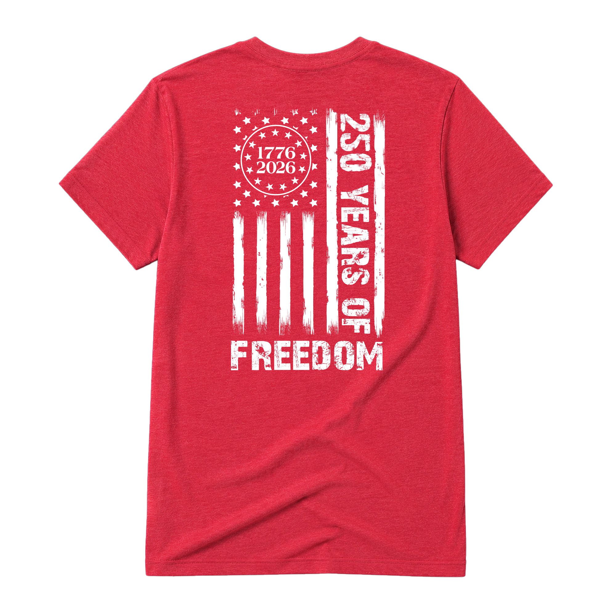 Freedom Flag, Adult Unisex Short Sleeve Tee