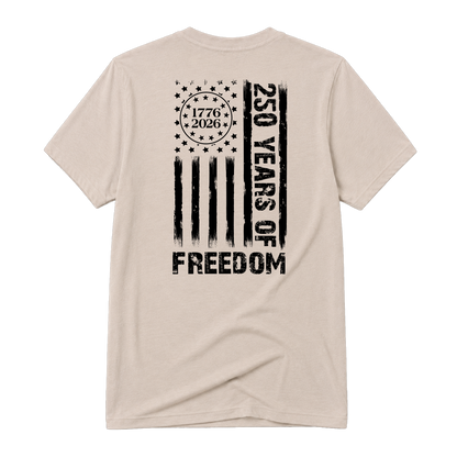 Freedom Flag, Adult Unisex Short Sleeve Tee