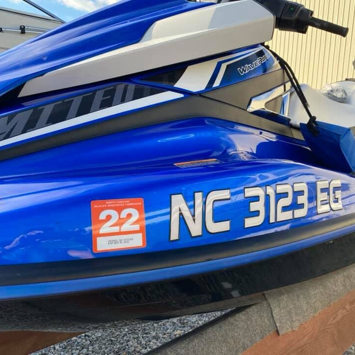 Yamaha Waverunner Domed Registration – Domed Numbers