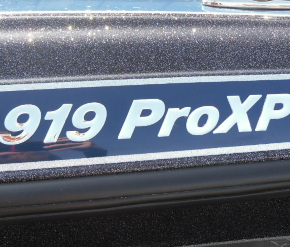 Phoenix Boats Model Number Domed Boat Decal, Any Solid Color