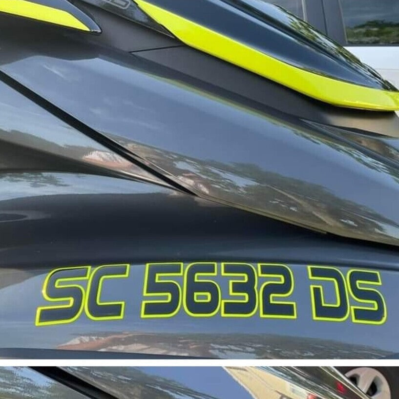 Yamaha Waverunner Domed Registration – Domed Numbers