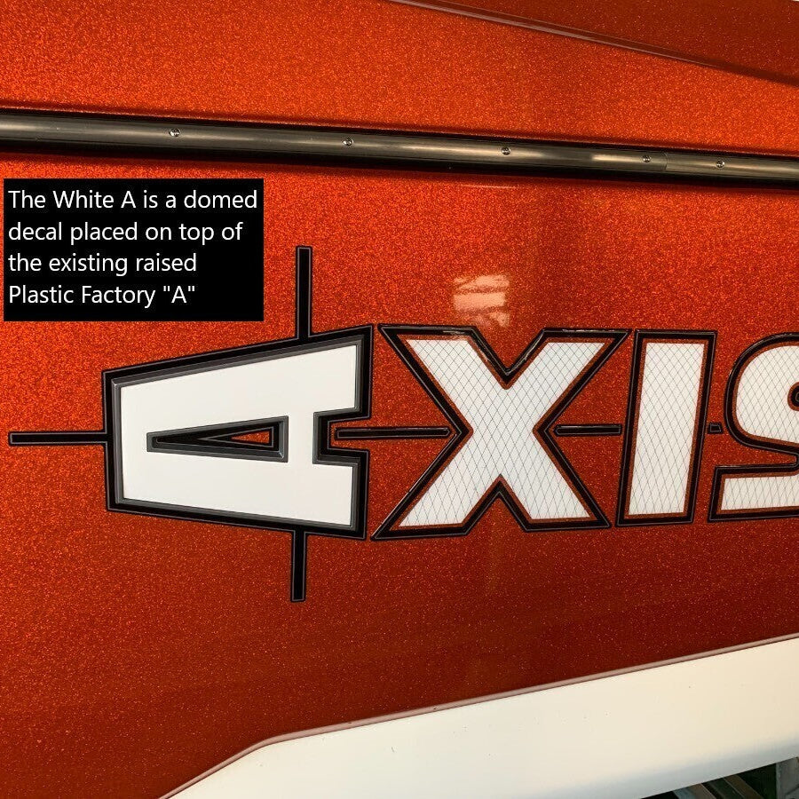 2020-2024 Axis Domed Boat Decal, Choose Your Colors