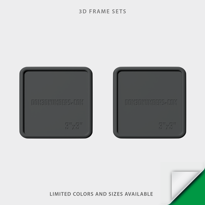 3D Emblem Frame Set for State Validation Decal