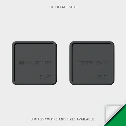 3D Emblem Frame Set for State Validation Decal