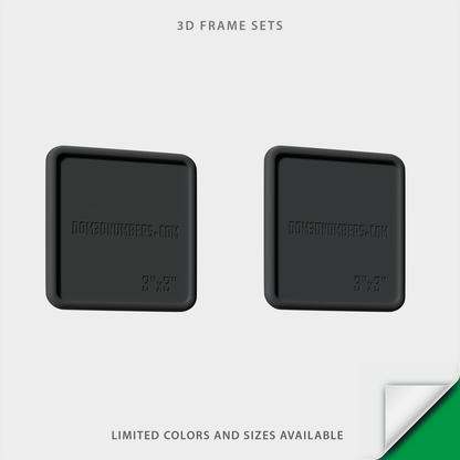 3D Emblem Frame Set for State Validation Decal
