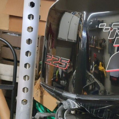 Mercury Racing HP Number Rear and Front Domed Motor Decal