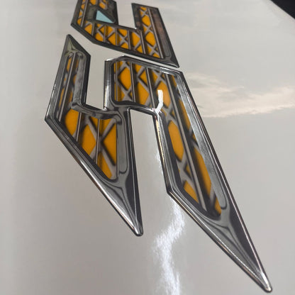 2007-2009 Malibu Wakesetter Domed Boat Decal, Factory Decal Matched Colors