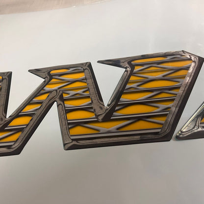 2007-2009 Malibu Wakesetter Domed Boat Decal, Factory Decal Matched Colors