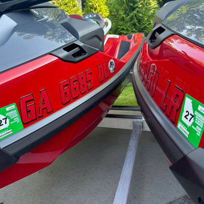 2011-2018 Sea Doo RXP RXT Domed Registration