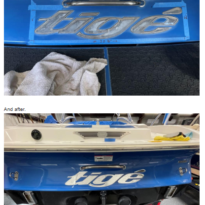 2006-2008 Tige Transom Domed Boat Decal