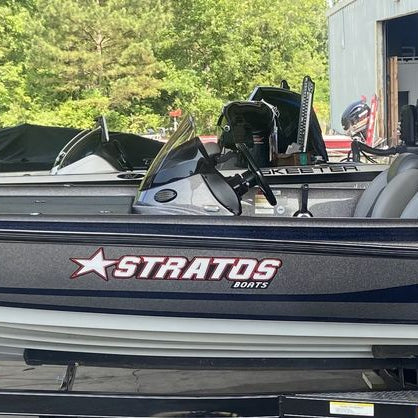 Stratos Boats Domed Boat Decal