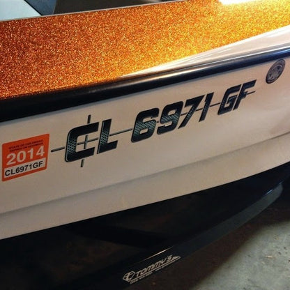 2012-2014 Axis Domed Registration, Factory Decal Matched Colors