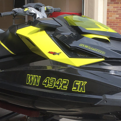 2011-2018 Sea Doo RXP RXT Domed Registration